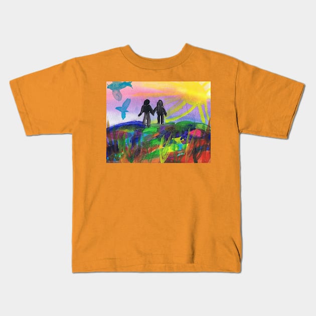 Planetary Citizens Kids T-Shirt by Rita Winkler